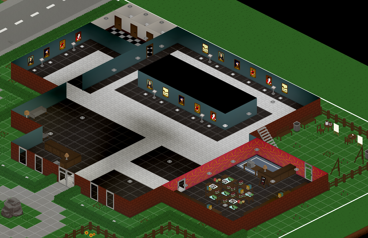 Tiny Louvre paintings drawing correctly on their floor